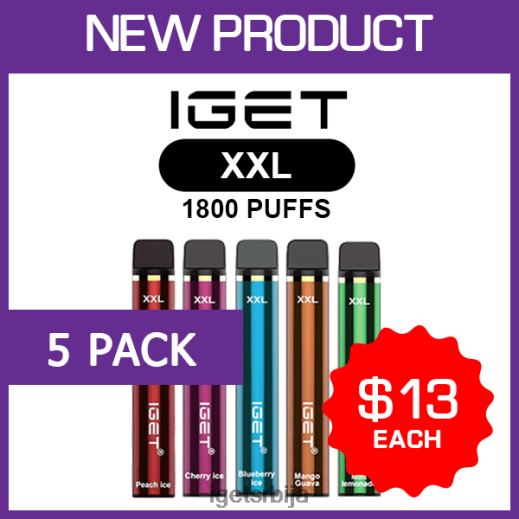 discount IGET vapes-вапе сале ккл - 1800 пуффс - 5 ком LVJ84B462 IGET