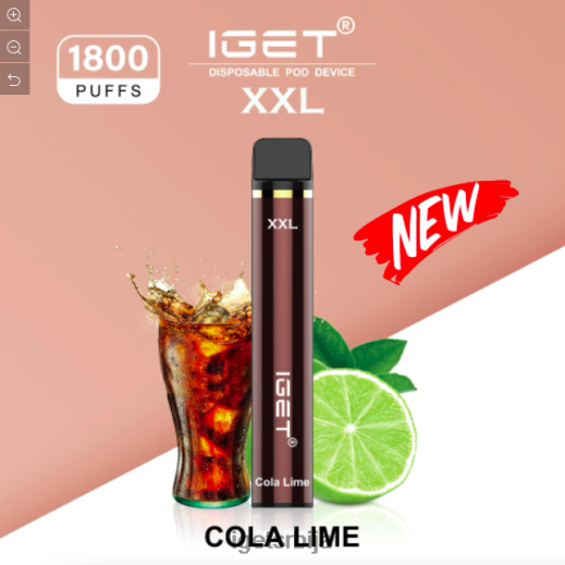 IGET vape sale-продавница ккл - 1800 пуффс LVJ84B450 IGET кола лимете