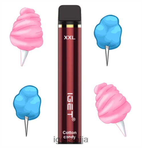 IGET vape flavours-пуфф ккл - 1800 пуффс LVJ84B515 IGET шећерна вуна