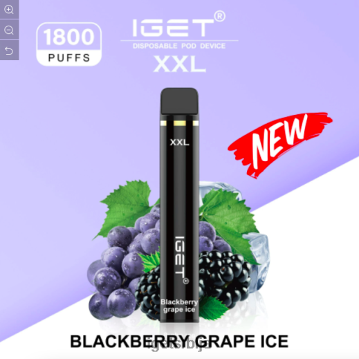 IGET sale-продавница ккл - 1800 пуффс LVJ84B597 IGET купина грожђа лед