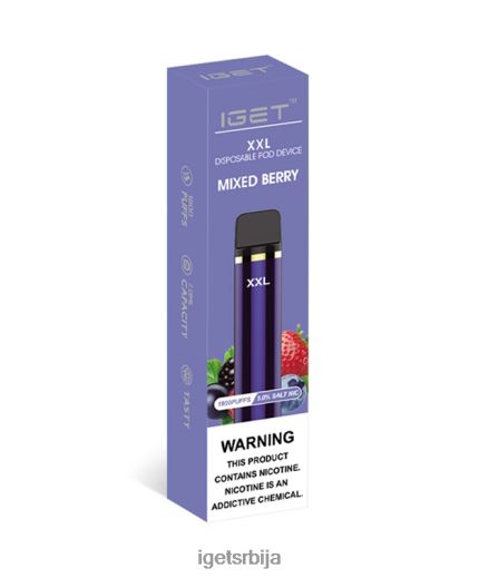 IGET vape flavours-вапе укуси ккл LVJ84B65 IGET мешана бобица