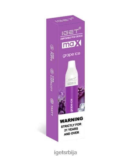 IGET vape sale-велепродаја мак LVJ84B82 IGET грожђани лед