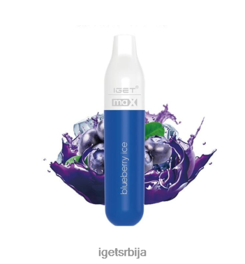 IGET puff-велепродаја мак - 2300 пуффс LVJ84B526 IGET лед од боровнице