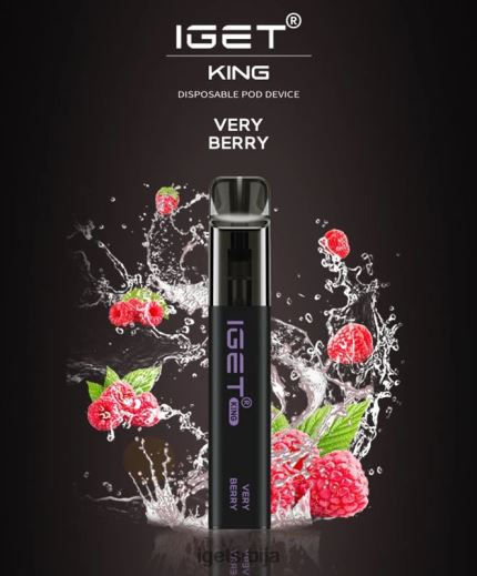 IGET puff-велепродаја краљ - 2600 пуффс LVJ84B491 IGET врло бобичасто
