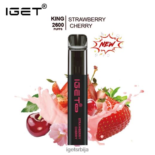IGET store-вапе сале кинг - 2600 пуффс LVJ84B574 IGET јагода трешња
