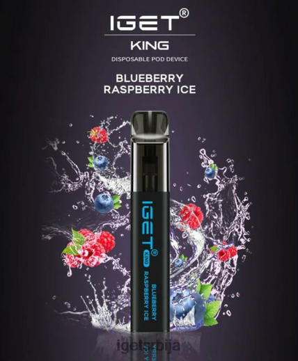 IGET vape sale-вапе укуси краљ - 2600 пуффс LVJ84B628 IGET боровница малина лед