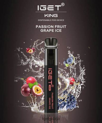 IGET bar sale-велепродаја краљ - 2600 пуффс LVJ84B631 IGET маракуја лед од грожђа
