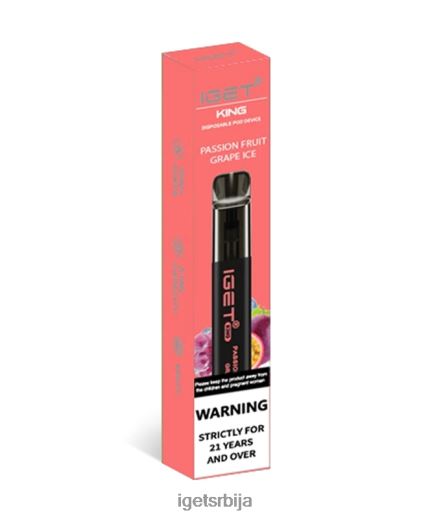 IGET vape flavours-велепродајни краљ LVJ84B110 IGET маракуја лед од грожђа