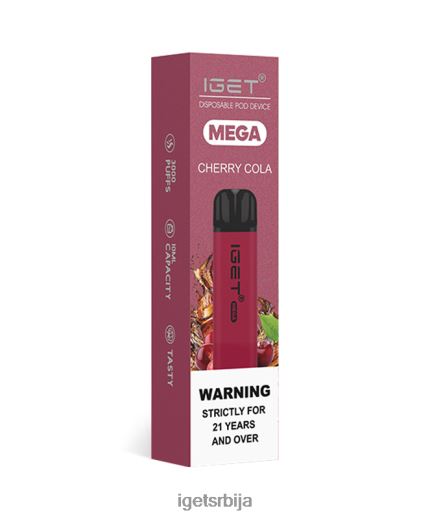 IGET vape sale-пуфф мега LVJ84B127 IGET цхерри цола