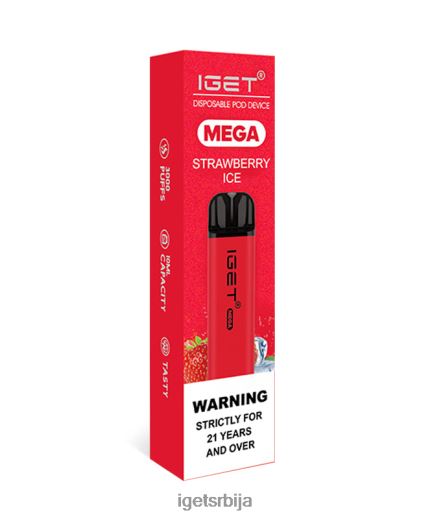 discount IGET vapes-вапе укуси мега LVJ84B142 IGET лед од јагоде