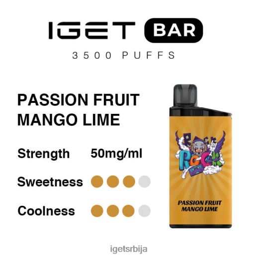 IGET sale-пуфф бар 3500 пуффс LVJ84B281 IGET маракуја манго лимета