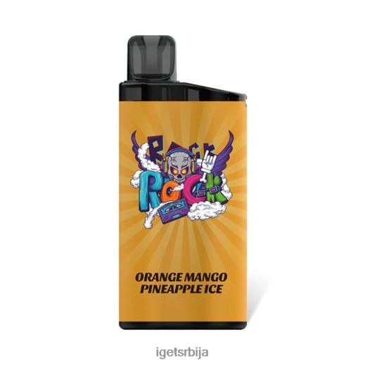 IGET vape flavours-распродаја бар 3500 пуффс LVJ84B290 IGET наранџасти манго ананас лед