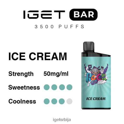 IGET wholesale-дисконт бар 3500 пуффс LVJ84B294 IGET Сладолед