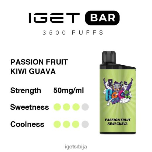 discount IGET vapes-распродаја бар 3500 пуффс LVJ84B297 IGET маракуја киви гуава