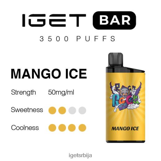 IGET puff-велепродаја бар 3500 пуффс LVJ84B299 IGET лед од манга