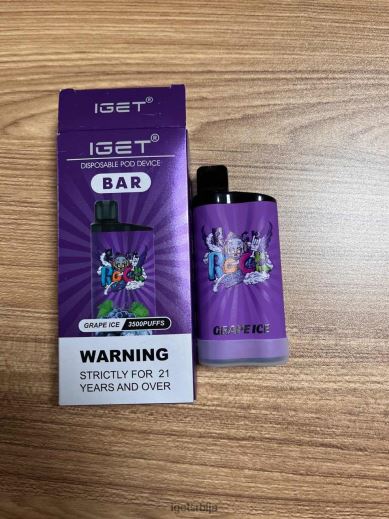 IGET vape flavours-продавница бар 3500 пуффс LVJ84B300 IGET грожђани лед