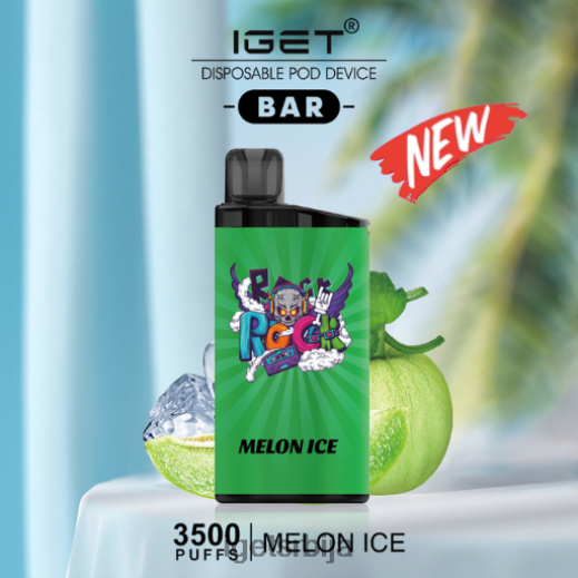 IGET vape sale-вапе сале бар - 3500 пуффс LVJ84B448 IGET лед од диње