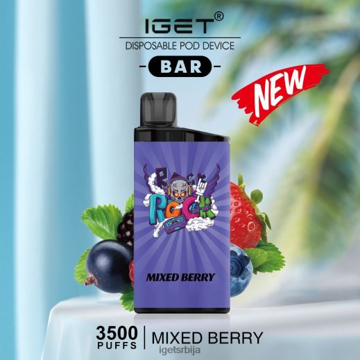 IGET vape sale-пуфф бар - 3500 пуффс LVJ84B487 IGET мешана бобица
