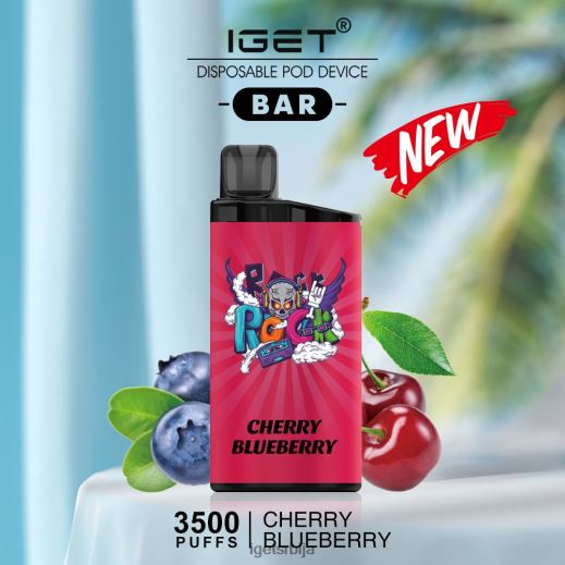 IGET puff-вапе сале бар - 3500 пуффс LVJ84B560 IGET трешња боровница