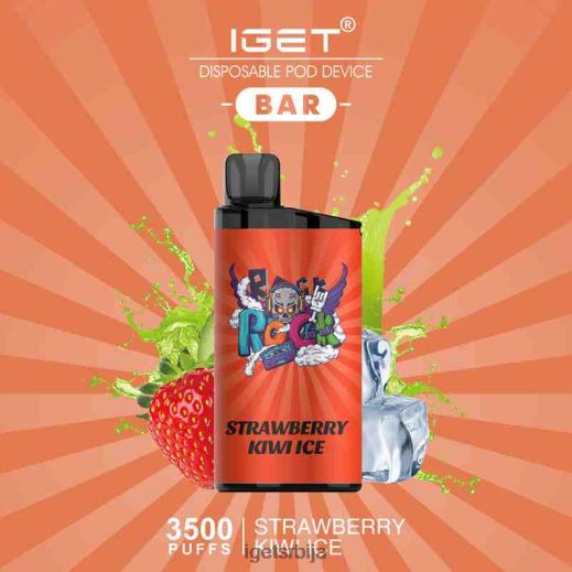 IGET bar sale-продаја бар - 3500 пуффс LVJ84B587 IGET лед од кивија од јагоде