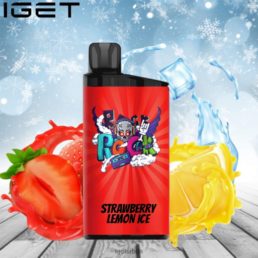 IGET wholesale-вапе сале бар - 3500 пуффс LVJ84B595 IGET јагода лимун лед