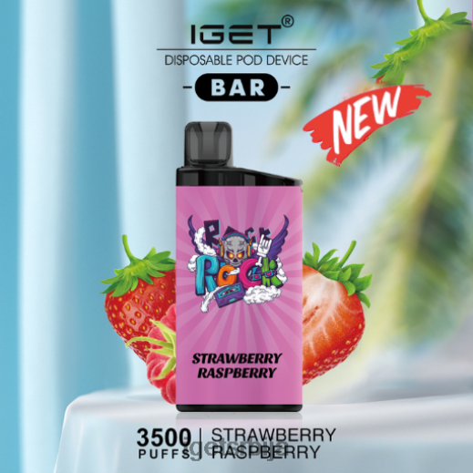 IGET store-велепродаја бар - 3500 пуффс LVJ84B596 IGET јагода малина