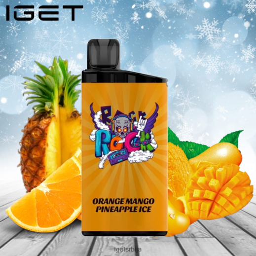 IGET discount-продаја бар - 3500 пуффс LVJ84B608 IGET наранџасти манго ананас