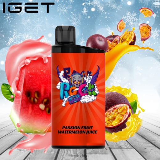 IGET vape sale-велепродаја бар - 3500 пуффс LVJ84B652 IGET сок од лубенице од маракује