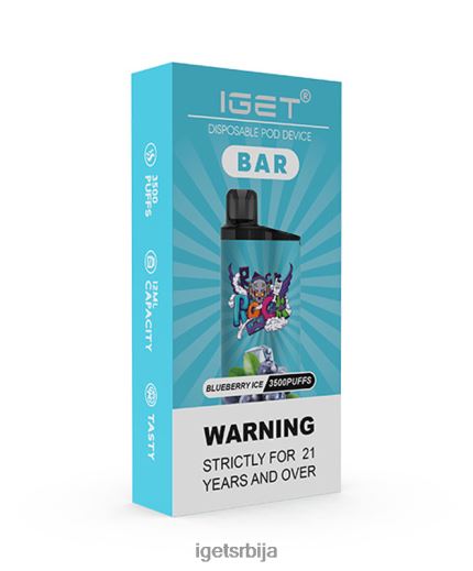 discount IGET vapes-велепродајни бар LVJ84B152 IGET лед од боровнице