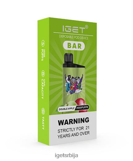 IGET vape sale-сале бар LVJ84B157 IGET дупла јабука