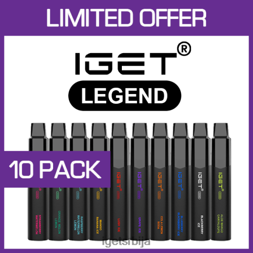 IGET bar sale-велепродаја легенда - 4000 пуффс - 10 пак LVJ84B533 IGET