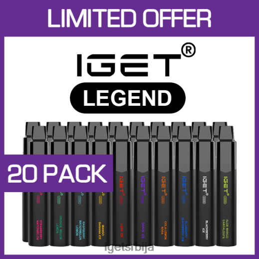 IGET vape sale-Легенда распродаје вапе - 4000 пуффс - 20 пак LVJ84B532 IGET