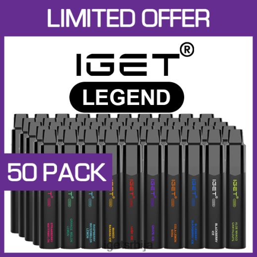 IGET sale-распродаја легенда - 4000 пуффс - 50 ком LVJ84B531 IGET