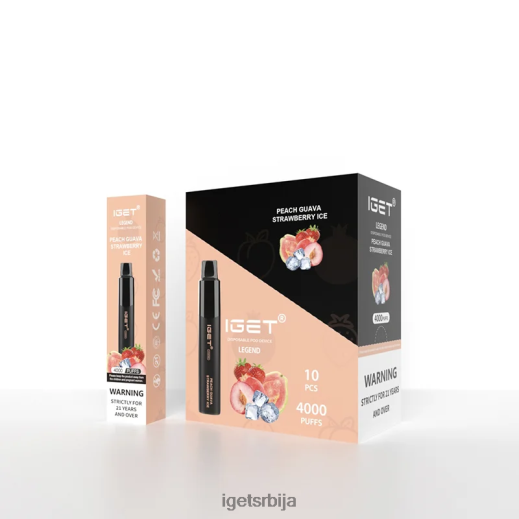 IGET store-велепродаја легенда 4000 пуффс LVJ84B320 IGET бресква гуава јагода лед