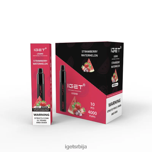 discount IGET vapes-попуст легенда 4000 пуффс LVJ84B322 IGET јагода лубеница