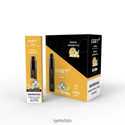 IGET bar sale-продавница легенда 4000 пуффс LVJ84B328 IGET лед од манго банане