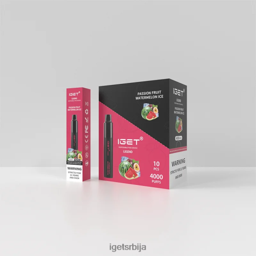 IGET wholesale-попуст легенда 4000 пуффс LVJ84B329 IGET маракуја лед лубеница