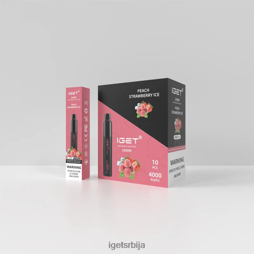 IGET store-пуфф легенда 4000 пуффс LVJ84B330 IGET бресква јагода леда