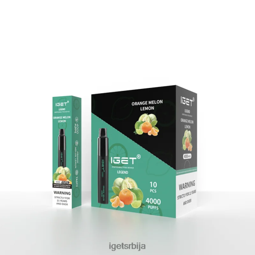 IGET vape flavours-продавница легенда 4000 пуффс LVJ84B335 IGET наранџа диња лимун