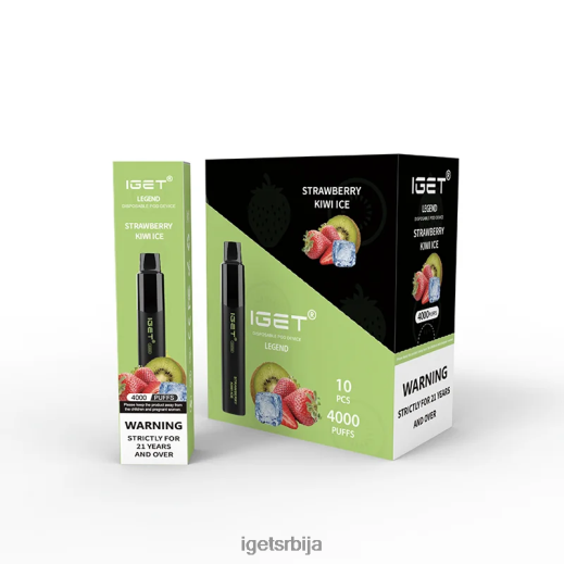 IGET vape sale-пуфф легенда 4000 пуффс LVJ84B337 IGET лед од кивија од јагоде