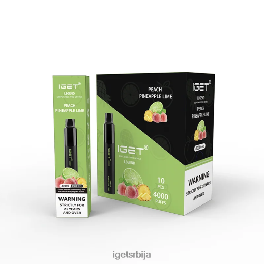 IGET bar sale-Вапе укуси легенда 4000 пуффс LVJ84B338 IGET бресква ананас креч