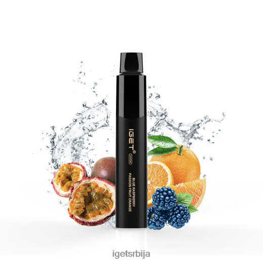 IGET vape flavours-Вапе укуси легенда 4000 пуффс LVJ84B345 IGET плава малина маракуја наранџаста