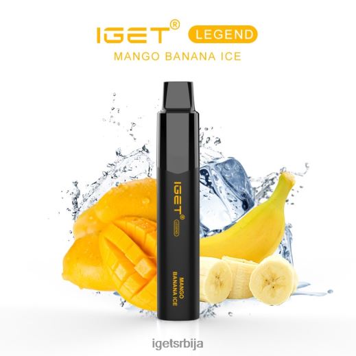 IGET bar discount-Легенда о укусима вапе - 4000 пуффс LVJ84B586 IGET лед од манго банане