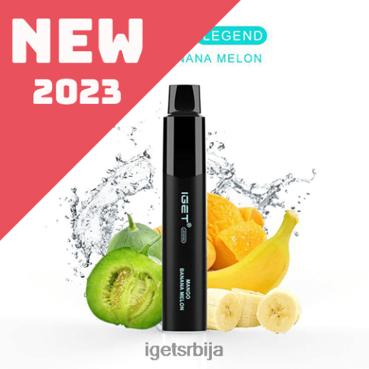 IGET puff-продаја легенда - 4000 пуффс LVJ84B601 IGET манго банана диња