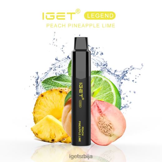 IGET bar sale-велепродаја легенда - 4000 пуфова LVJ84B617 IGET бресква ананас креч
