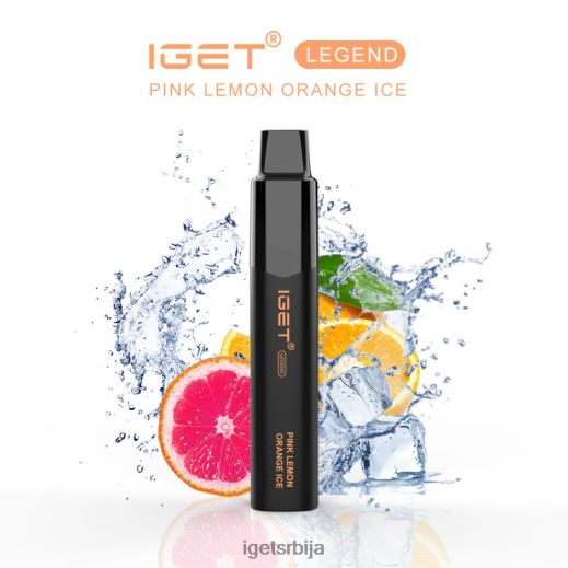 IGET store-продаја легенда - 4000 пуффс LVJ84B629 IGET ружичасти лимун наранџасти лед