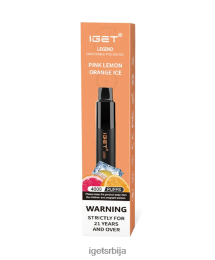IGET puff-легенда продаје LVJ84B192 IGET ружичасти лимун наранџасти лед
