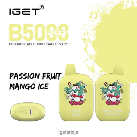 IGET bar discount-вапе продаја б5000 LVJ84B312 IGET маракује манго лед