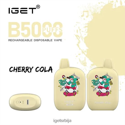 IGET vape sale-пуфф б5000 LVJ84B316 IGET цхерри цола