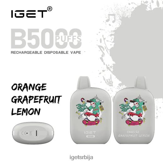 IGET store-вапе продаја б5000 LVJ84B319 IGET наранџа грејпфрут лимун